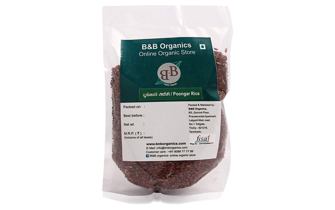 B&B Organics Poongar Rice    Pack  1 kilogram